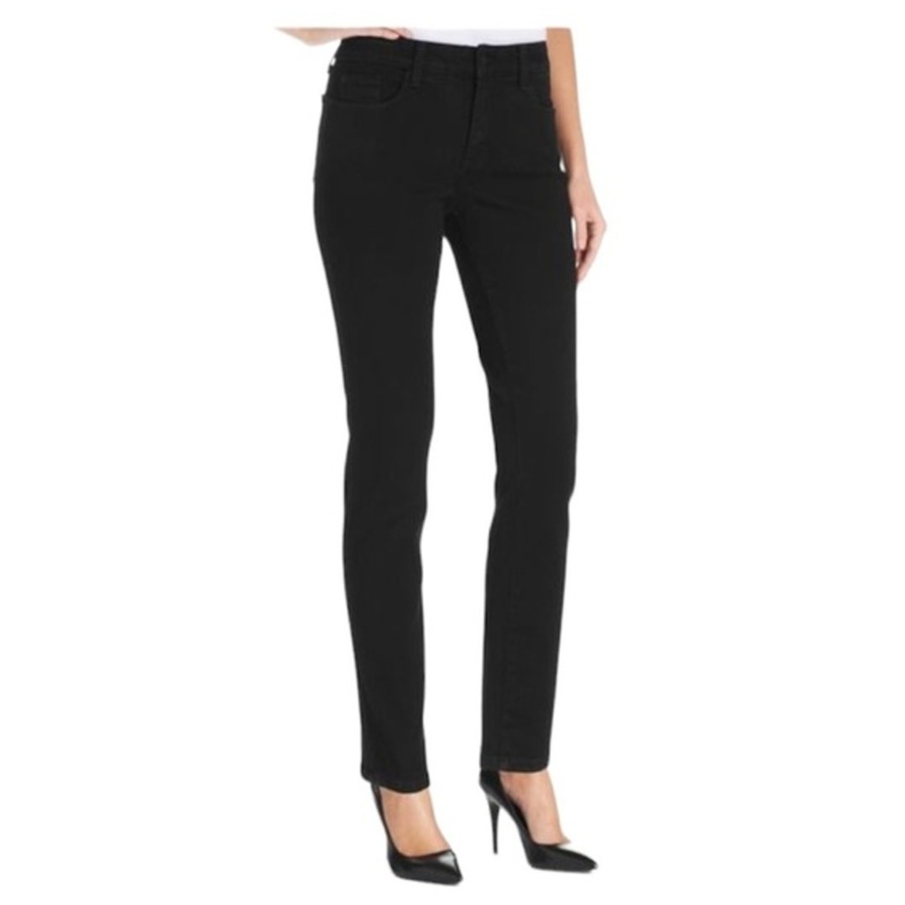 NYDJ‎ Jeans Women 10 Black Alina Legging Slim Fit Stretch Denim M38F11DT4020